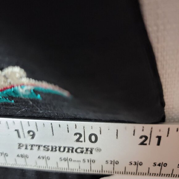 Silk Land Womens Silk Blazer Sz XL Button Up Lined Embroidered Black Floral - Picture 5 of 10